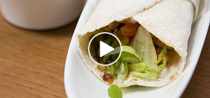 Chicken Wrap mit Guacamole