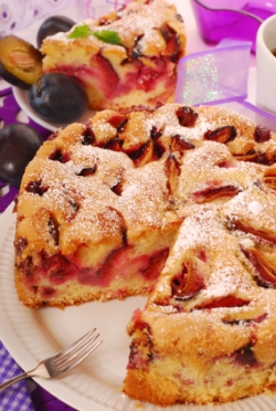 Pflaumenkuchen mit R�hrteig