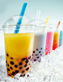 Bunte Bubble Teas aus dem Shop