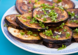 gebratene Aubergine