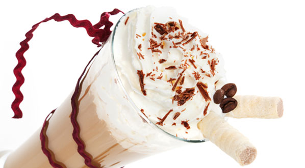 Eiskaffee mit Sahne