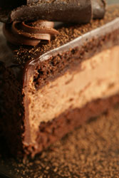 Torte mit Mousse au Chocolat-F�llung