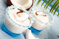 Cremiges Dessert mit Kokosnuss
