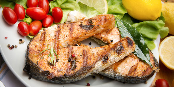Gegrillter Lachs