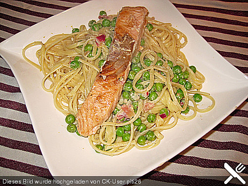 Zitronen-Linguine mit Lachs Zitronen-Linguine mit Lachs