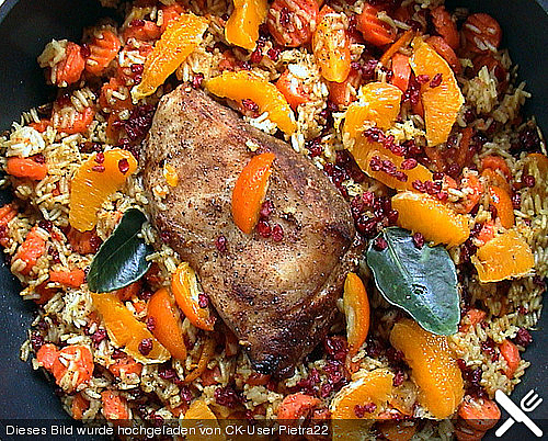 Shirin Pollo - Persischer Berberitzen-Reis Shirin Pollo - Persischer Berberitzen-Reis