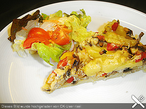 Paprika-Champignon-Quiche Paprika-Champignon-Quiche
