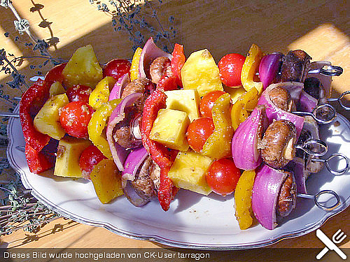 Gem&uuml;sespie&szlig; zum Grillen