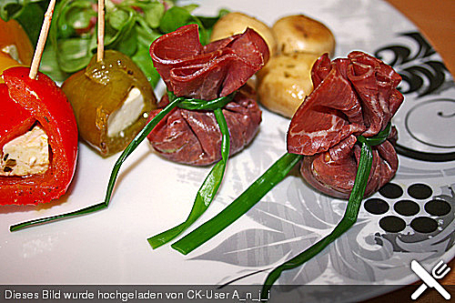 Gef&uuml;llte Bresaola - S&auml;ckchen