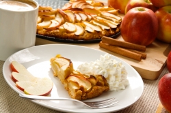 �pfel und Apfelkuchen