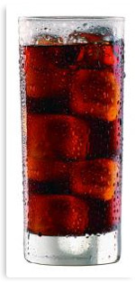 Cola in Glas