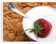 Joghurt mit Erdbeere