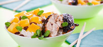 H�hnchen mit Obst oder Gem�se � frisch & fruchtig