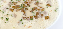 Feine Kartoffelsuppe mit Cro�tons und Baconaroma