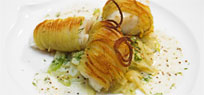 Zander im Kartoffelmantel auf Fenchelgem�se