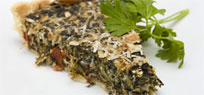Quiche mit Spinat und Ziegenfrischk�se