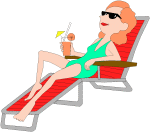 Mann Und Frau Im Liegestuhl Clipart sdatec.com