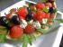 Melonen - Schafsk&auml;se - Salat - Schiffchen