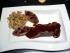 M�rkischer Rehr�cken mit schwarzen N�ssen, Rahmwirsing und Gew�rz-Kirsch-Tarte