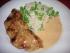 Gef�llte Schnitzel vom Schwein mit Rahmsauce