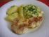 �berbackenes Putenschnitzel auf Porreegem�se