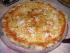 Pizza mit Gamberettas in Italien
