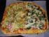 Gem�se und Spinatpizza