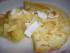 Kokospfannkuchen mit Apfelkompott
