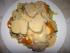 Bunte Nudelplatte mit Schweinelendchen