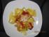 Angerichtet mit Bandnudeln und Parmesan