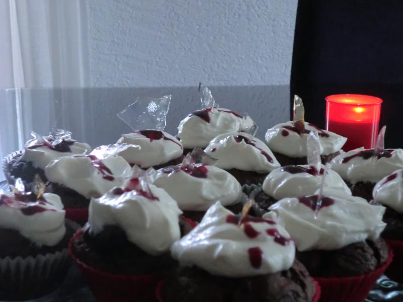 Halloween Cupcakes Mit Glasscherben — Rezepte Suchen