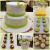 sweet table in gr�n/gelb