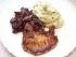 Mariniertes Kotelett mit Zwiebelconfit � la Dieter und B�rlauch-Kartoffelp�ree