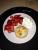 Bl�tterteig-Quarkmuffin mit Erbeeren und Sahne