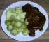 Hirschbraten mit Rosenkohl und Kartoffel