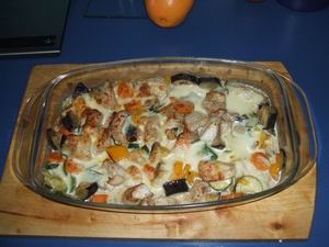 Gem&uuml;seauflauf &uuml;berbacken