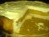 Pfirsichkuchen mit weisser Schokohaube