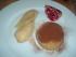 Spekulatiussoufflee mit Wei�weinbirnen