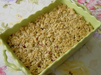 Rhabarber - Erdbeer - Cobbler 