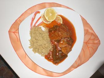 Taba Cous cous bel lahm el chelfan 