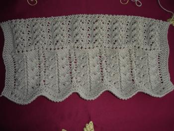 1. und 2. Mustersatz 36 cm breit - 20 cm hoch - Verbrauch 50 g / LL 160