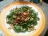 Feldsalat mit gebratenem Speck, Croutons und Waln�ssen an einer Pestovinaigrette
