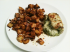 Putenbrustr�llchen mit Mozzarella-Pesto-F�llung, dazu knusprige Honigkartoffeln
