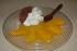 Tonka-Mascarpone-Espuma mit karamellisierten Orangen