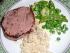 Rinderfilet Rossini mt Risotto und gr�nem Gem�se in Tr�ffelsosse