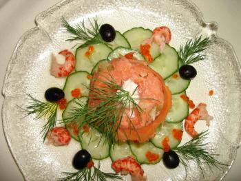 2008 03 29 moziwis Lachstatar auf Gurkencarpaccio