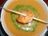 Men�3: Scharfe Pfirsichsuppe mit Mandelpesto und Garnele (von schmitzebilla gepostet)