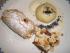 Geeister Kaiserschmarrn, Apfelstrudeltascherl und Minigermkn�del auf Vanilleschaum