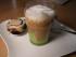 Latte Macchiato von Zuckererbsen und Fr�hlingsmorcheln mit H�hnchen-Garnelen-Roulade