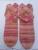 Patchsocken auf der Spitze. Muster l�uft in die Ferse und in den Fu�